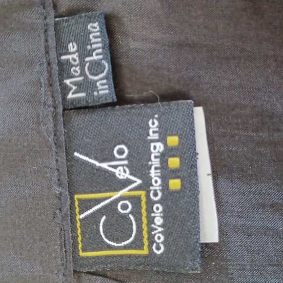 Covelo Vintage Brown Silk Flower Appliqué Pleated Midi Skirt - 10 - Picture 4 of 7